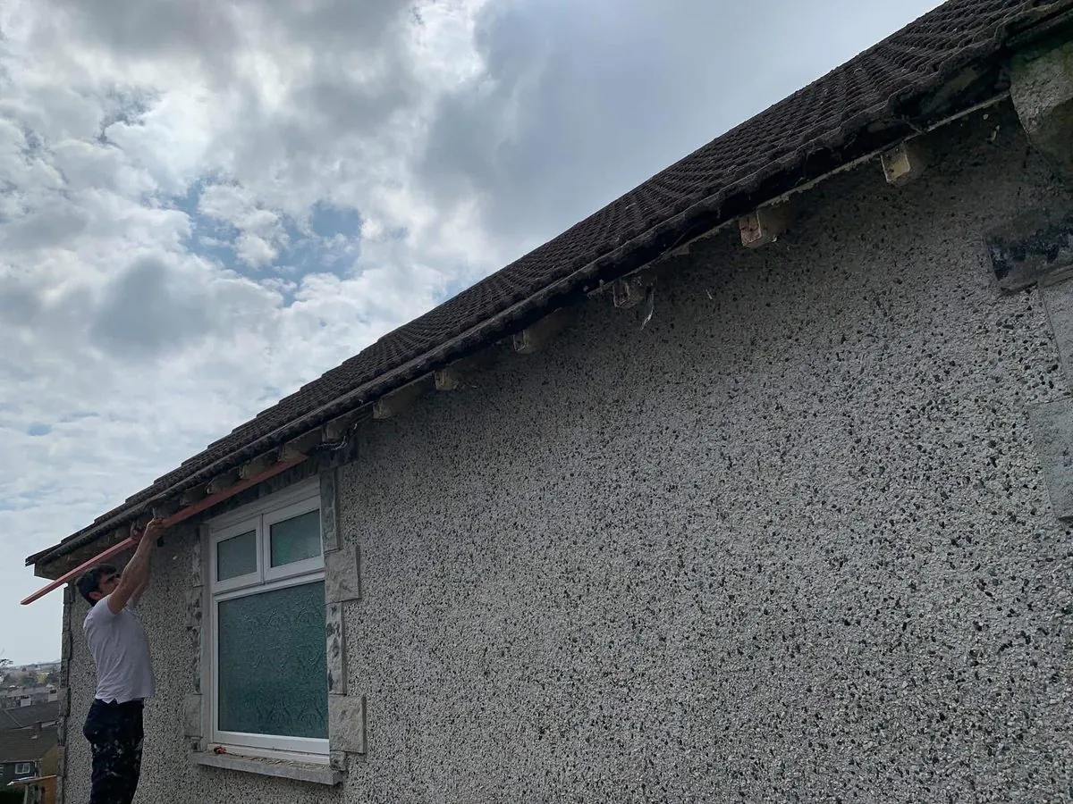 White uPVC fascias and soffits on a bungalow in Ottery St Mary